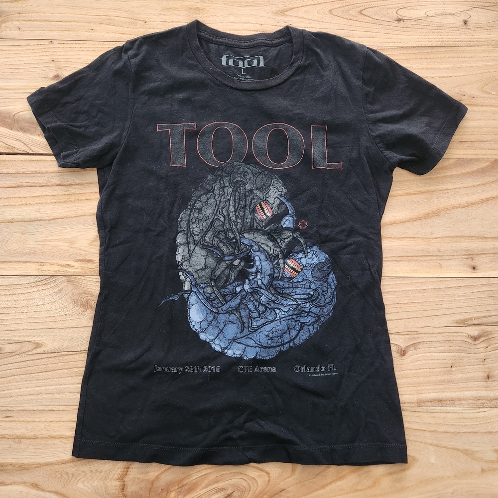 TOOL Band Tee - Adam Jones Larva/Bug Graphic - 2016 Tour - Women's S/M/L